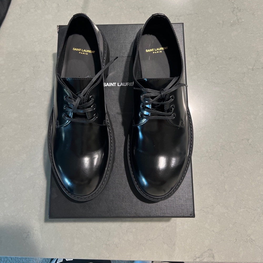 Saint Laurent Liverpool lace ups; size 44 (US 11 but fits 10.5/11) brand new!